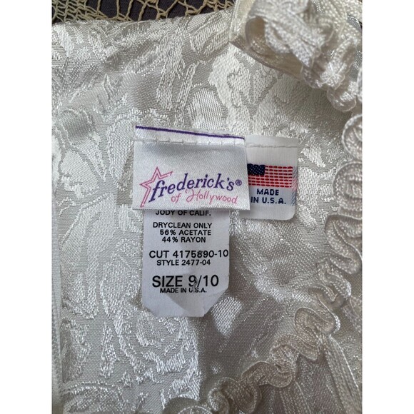 Vintage 90s Dress 1990s White Floral Vegas Wedding Engagement Size Small S/M - Picture 7 of 8